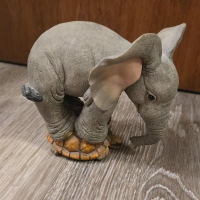 (2) Elephant Figurines
