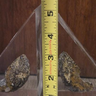 Acrylic and Geode Book Ends
