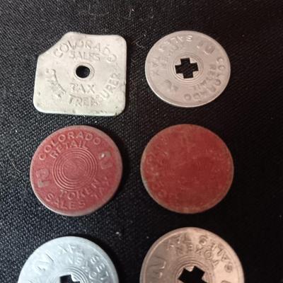 COLORADO AND UTAH SALES TAX TOKENS