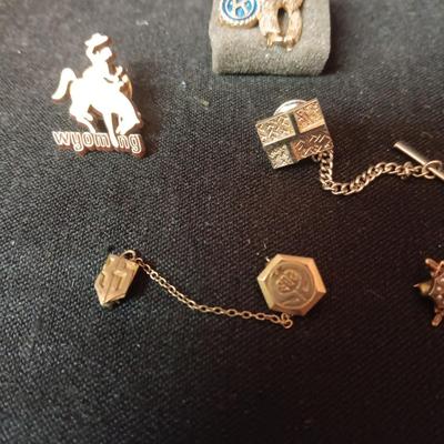TIE TACKS AND LAPEL PINS