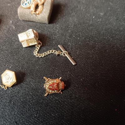TIE TACKS AND LAPEL PINS