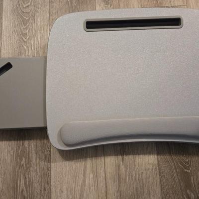 Lap Desk with Battery Powered Electronics Charging