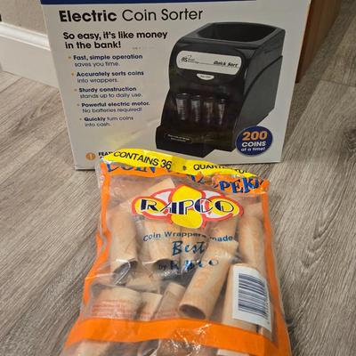 Coin Sorter and Rolls