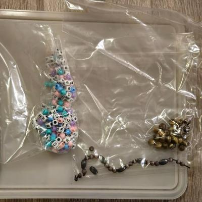 Beads Jewelry Making Lot