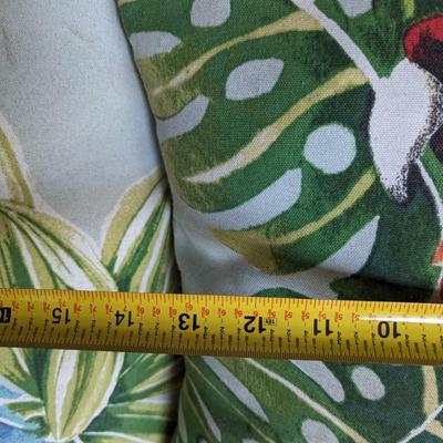 Pair Of Parrot Throw Pillows