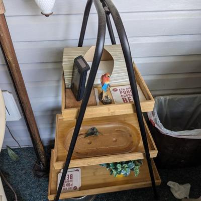 3 Tier A Frame Side Decor Storage Tray