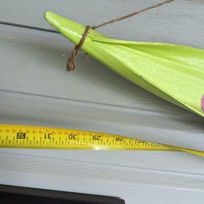 Hand Painted Fish On A Palm Frond