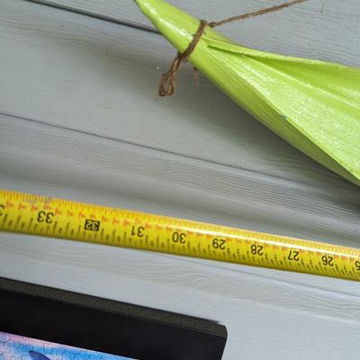 Hand Painted Fish On A Palm Frond