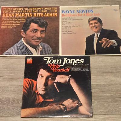 Tom Jones, Dean Martin, and Wayne Newton Albums