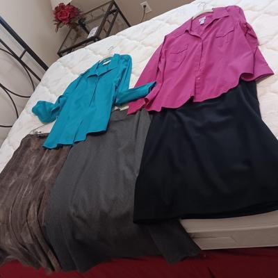 LADIES TALBOT SKIRTS AND CHICO'S SHIRTS