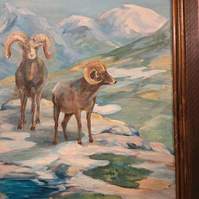 Beautiful Rams Oil Painting