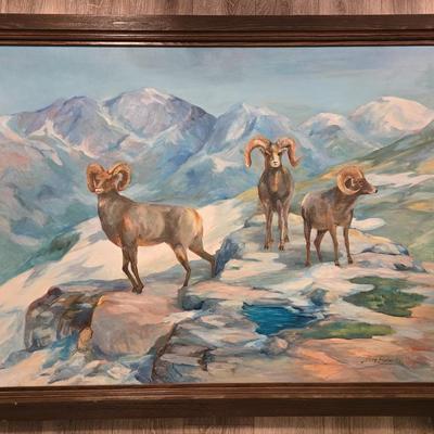 Beautiful Rams Oil Painting