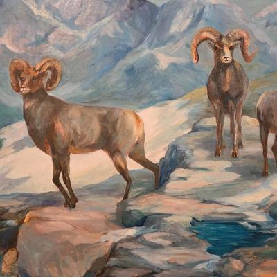 Beautiful Rams Oil Painting
