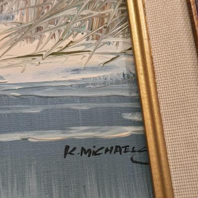 Covered Bridge Oil Painting
