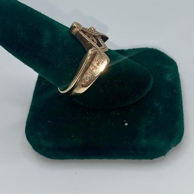 Freemason Masonic Ring, 10K Gold, 8.1g