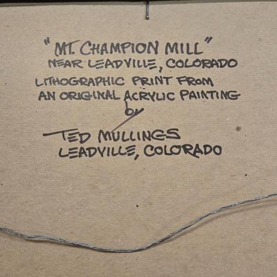 "Mt. Champion Mill" Lithograph