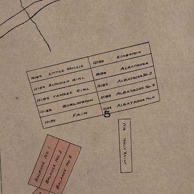 Antique Leadville Mining Map