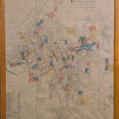Antique Leadville Mining Map