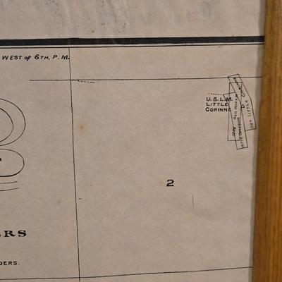 Antique Leadville Mining Map