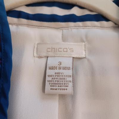 CHICO'S LIGHT JACKET AND 2 PAIRS OF PANTS