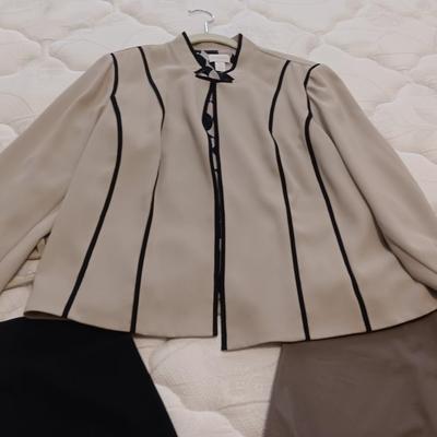 CHICO'S DRESS JACKET AND 2 PAIRS OF SLACKS