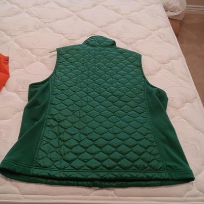 DENVER BRONCOS JERSEY (L), QUILTED VEST (XL) AND LIGHT JACKET (3X)