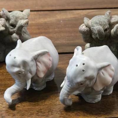 Elephant Salt & Pepper Shakers and Figurines