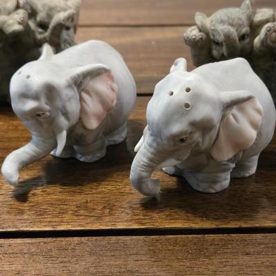Elephant Salt & Pepper Shakers and Figurines