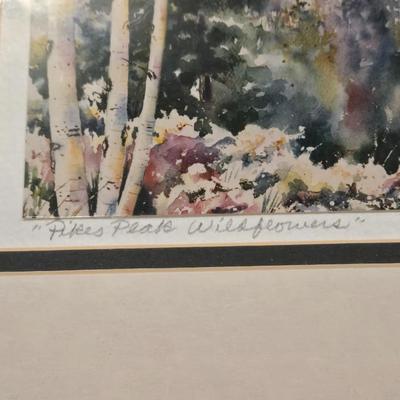 Watercolor 'Pike's Peak Wildflowers'