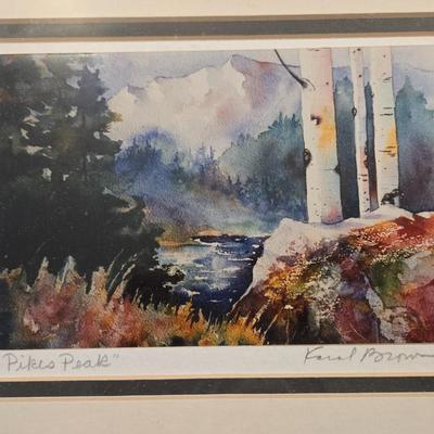 Watercolor 'Pike's Peak'