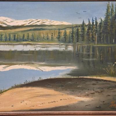 Landscape Oil Painting by Pap