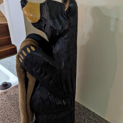 Resin Bear Towel Holder