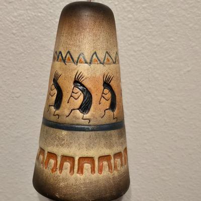 Kokopelli Ceramic Bell Chime