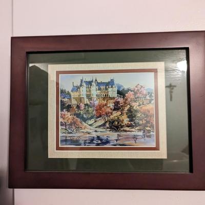 Biltmore In Autumn Framed Art - Approx 11 3/4" x 14"