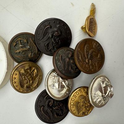 Various Military Buttons