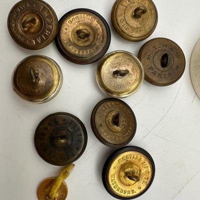 Various Military Buttons