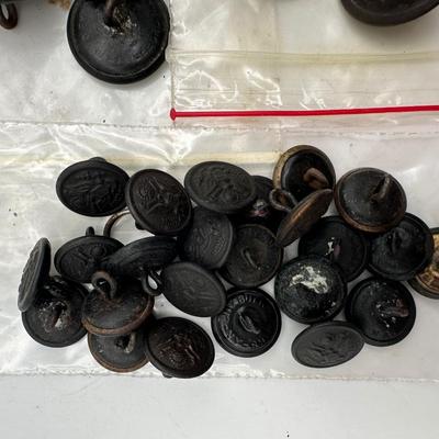 Various Military Buttons