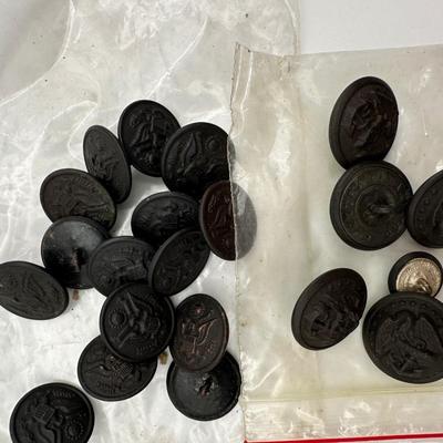 Various Military Buttons
