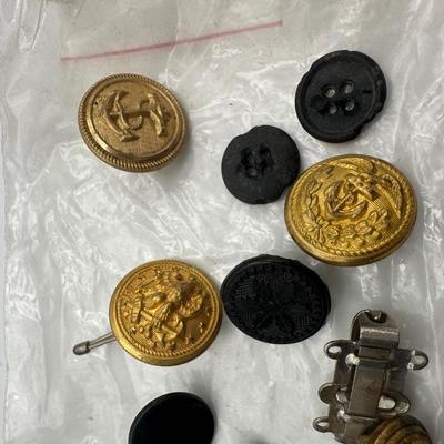 Various Military Buttons