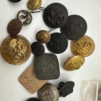 Various Military Buttons