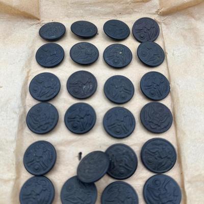 Various Military Buttons