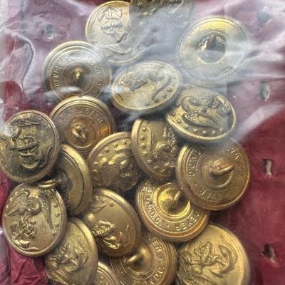 Various Military Buttons