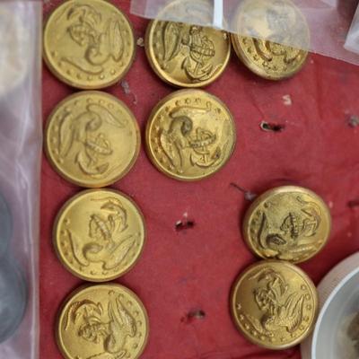 Various Military Buttons