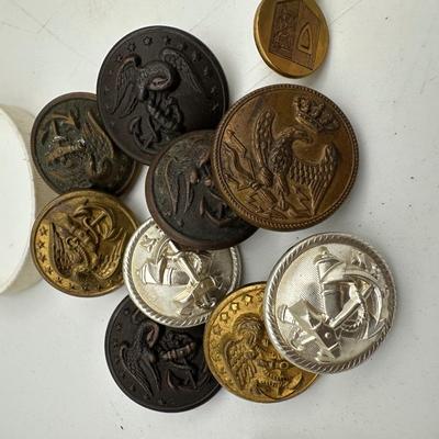 Various Military Buttons