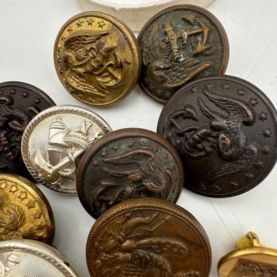 Various Military Buttons