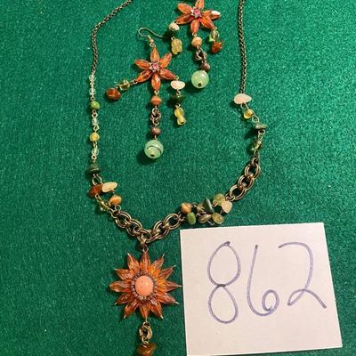 Necklace and Earrings