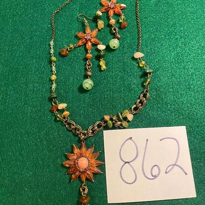 Necklace and Earrings