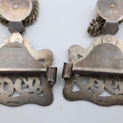 Antique Victorian Sterling Silver T.HAUSMANN & SONS Suspender Clip/Buckle