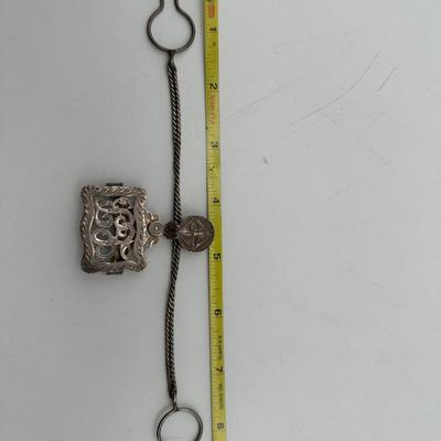 Antique Victorian Sterling Silver T.HAUSMANN & SONS Suspender Clip/Buckle