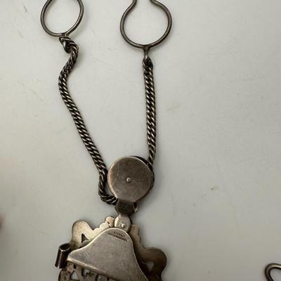 Antique Victorian Sterling Silver T.HAUSMANN & SONS Suspender Clip/Buckle